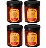 Bowlcut All Natural, Gluten Free, Vegan, Made in USA Chili Crisp, Chili Oil with Chili Flakes & Hot Sauce Alternative for Eggs, Pasta, Dumplings