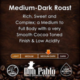 2LB Don Pablo Gourmet Coffee - Brazil Cerrado - Medium Dark Roast - Whole Bean Coffee - 100% Arabica Beans - Low Acidity and Non-GMO - 2lb bag