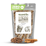 Nelson's Tea A&J's Root Beer - Cut & Sifted Sarsaparilla Root Tea Loose Leaf - Caffeine Free, Harmonious Herbal Blend of Burdock, Birch Bark