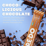 RE:DO Plant-Based Chocolate Plant-Based Protein Bars, 9 Bars, 12g Vegan Protein, Dairy & Nut Free, No Palm Oil, Meal Replacement, Healthy Snacks