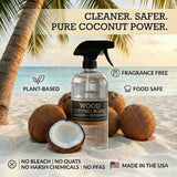Thirteen Chefs Wood Cutting Board Cleaner - Food Safe Spray for Butcher Blocks and Countertops, Spray Soap for Wooden Surfaces (16oz)