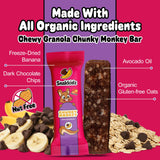 Snakkidz Organic Chewy Granola Bars for Kids, Allergen-Free, Nut-Free, Gluten-Free, Low Sugar Snack Bars Made with Avocado Oil, Individually Wrapped