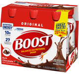 Boost Original Nutritional Energy Balanced Nutritional Drink (6 Count (Pack of 2), Chocolate)