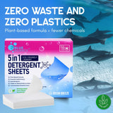 Laundry Detergent Sheets,Travel Laundry Sheet No Chemical Natural Eco Friendly Detergent, Dissolvable for sink wash Fresh &Clean Clothes, Liquidless