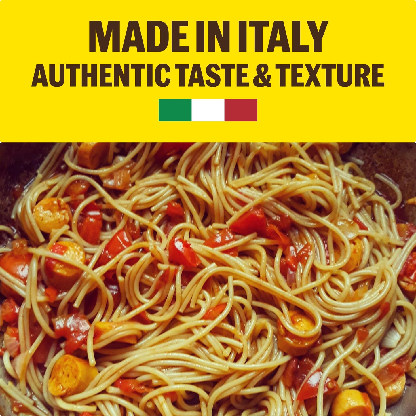 Brami Italian Protein Pasta, Spaghetti | Low Carb | High Fiber | High Protein | Non-GMO | Keto | Made in Italy | Dry Pasta | Semolina | Fortified