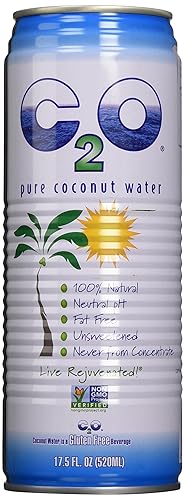 C2O Pure Coconut Water, 17.5 Fluid Ounce (Pack of 12)