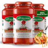 La San Marzano Roasted Garlic Sauce, 24 oz, Pasta Sauce Made in Italy, All Purpose Tomato Premium Quality, All Natural, Mediterranean Diet, Non GMO