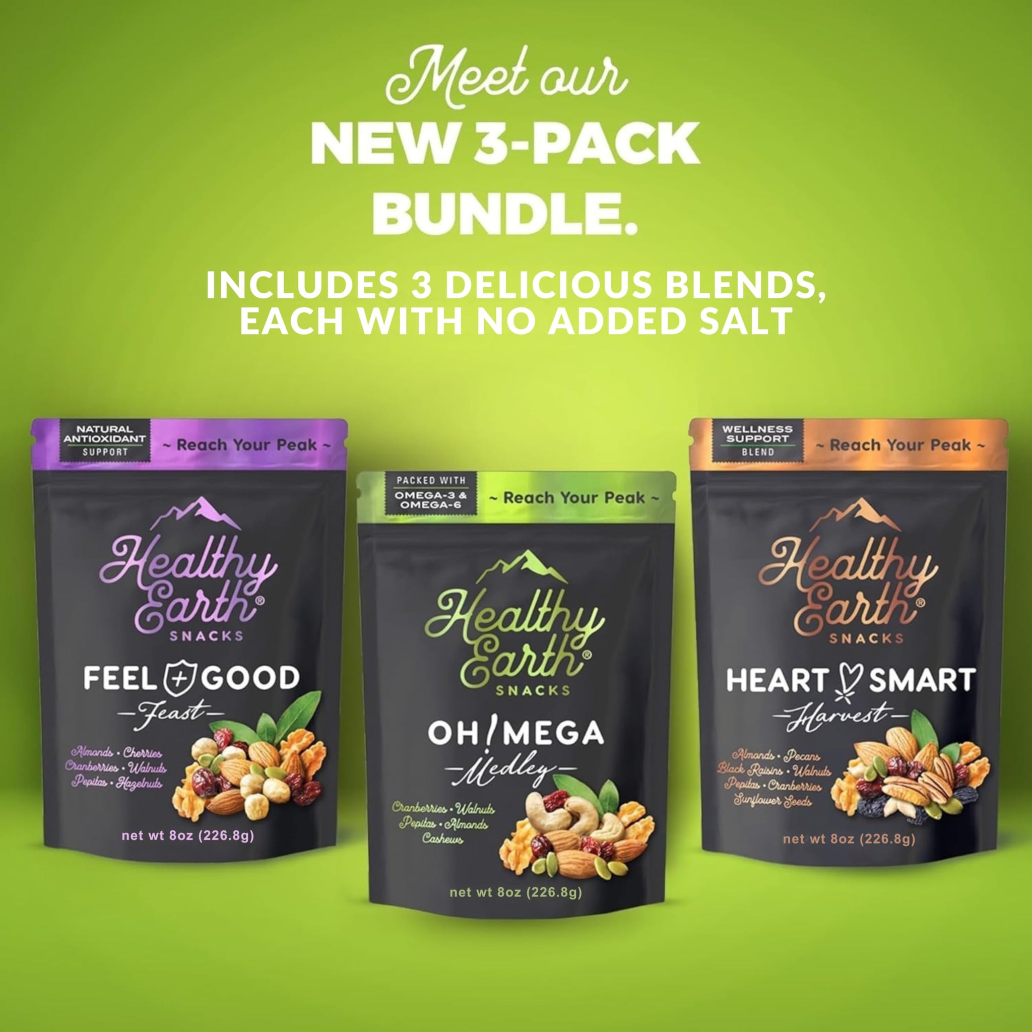 Mixed Nuts Unsalted | Trail Mix | Trail Mix without Peanuts | Gourmet Snacks, Protein Snacks, Gluten Free, No Preservatives, High Fiber (Three Pack