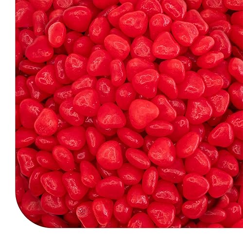 Cinnamon Hearts - 2 Pound Bulk Pack - Spicy Hard Candy - Heart Shaped Cinnamon Candy for Dessert Decoration, Buffets and Everyday Snacking - Nostalgic
