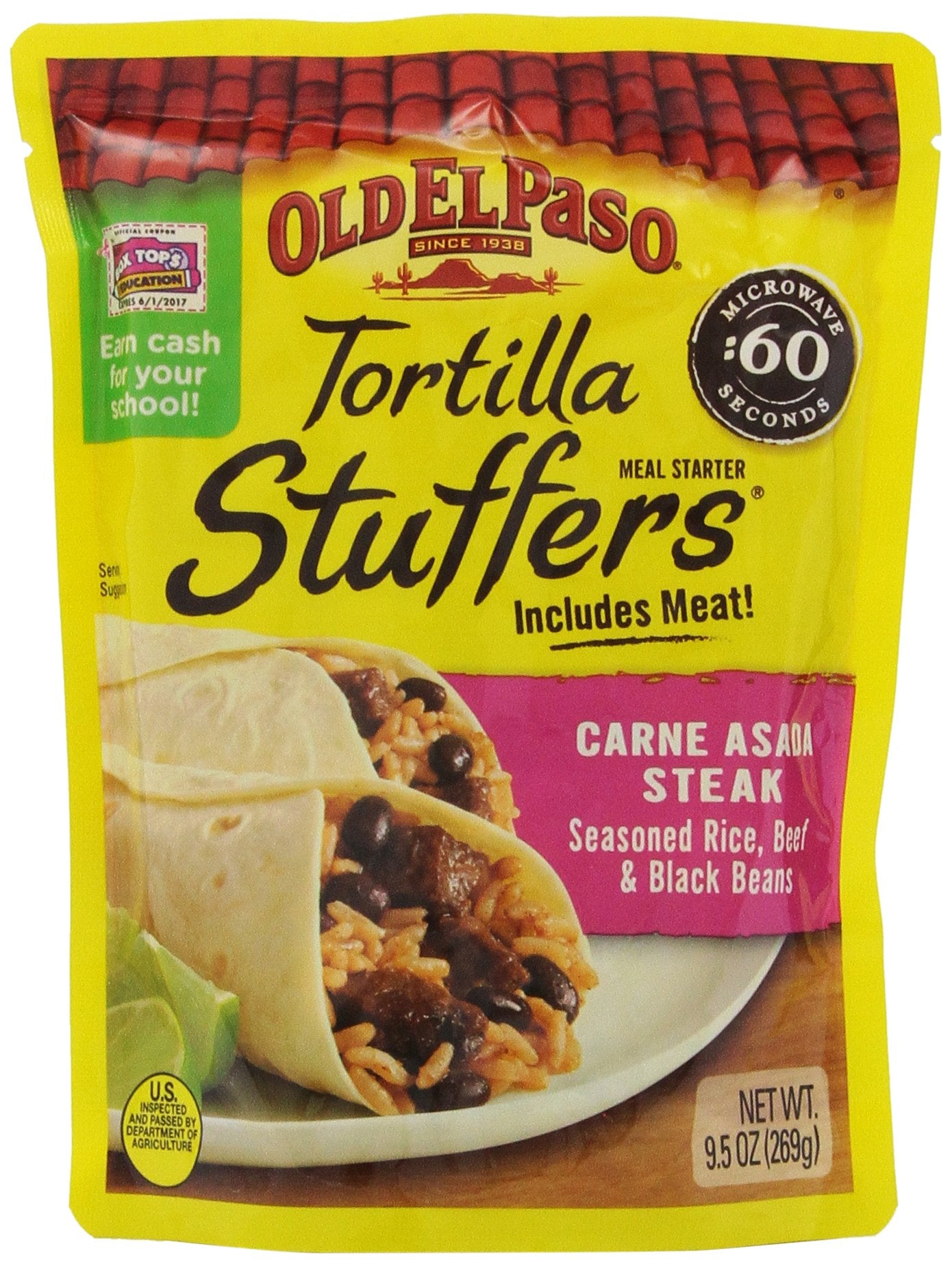 Old El Paso Tortilla Stuffers, Carne Asada, 9.5-Ounce (Pack of 4)