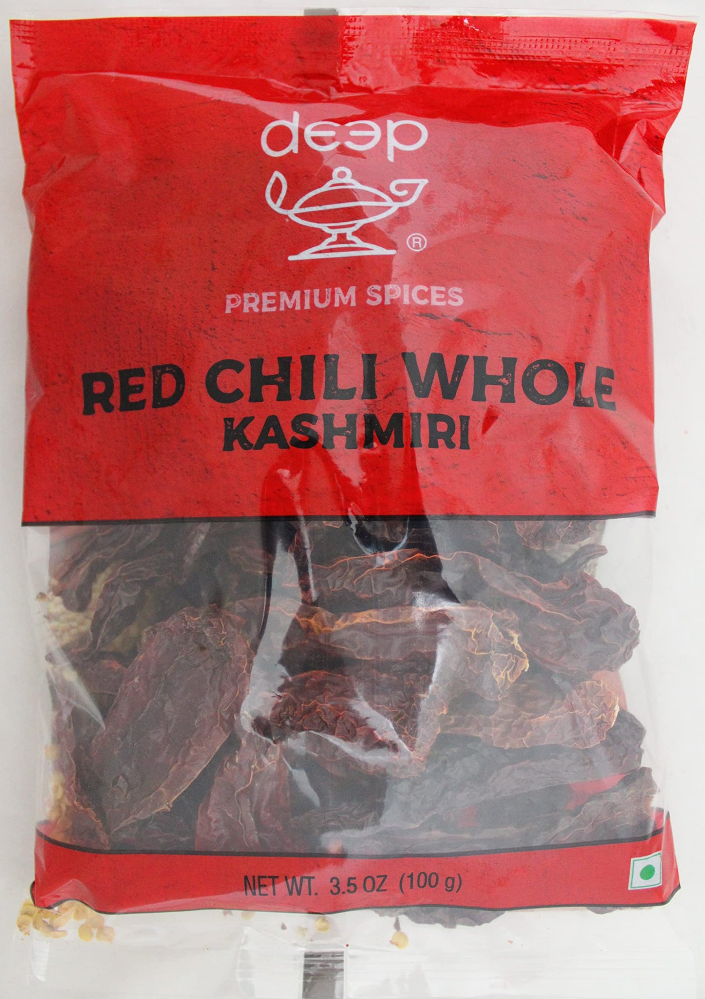 Red Chili Whole Kashmiri 3.5 oz.