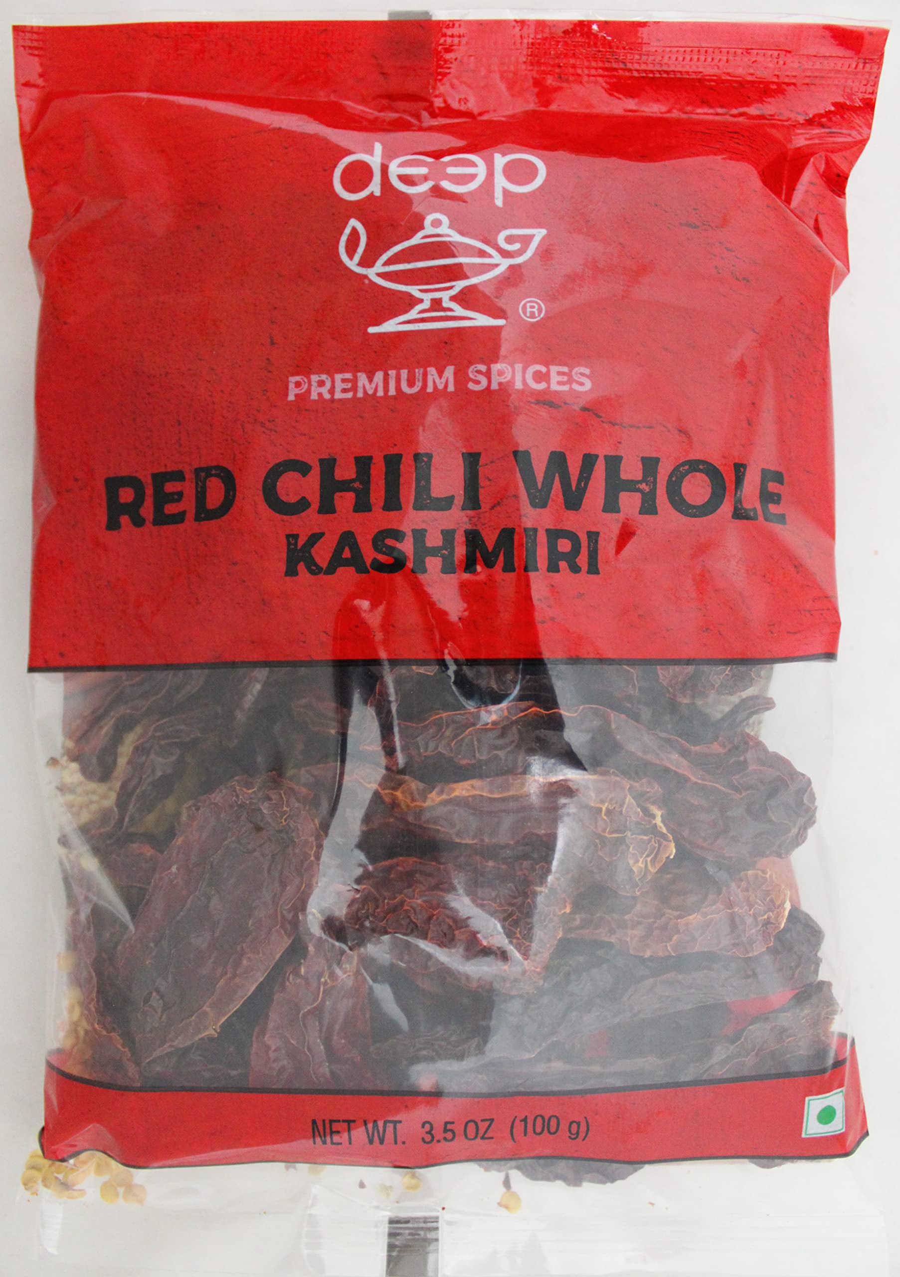 Red Chili Whole Kashmiri 3.5 oz.