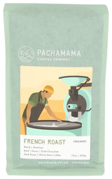 Pachamama Coffee Organic French Roast Whole Bean Coffee, 10 Oz
