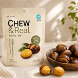 Roasted Chestnut Chews | Single Ingredient | 80g Ready to Eat Snack | Peeled Whole Chestnuts | Pantry Snack, Lunch Box Treat, Hiking, Office, Dessert
