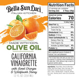 Bella Sun Luci Italian Kitchen California Vinaigrette Salad Dressing, 100% Extra Virgin Olive Oil, No Seed Oils, Gluten-Free, California Made