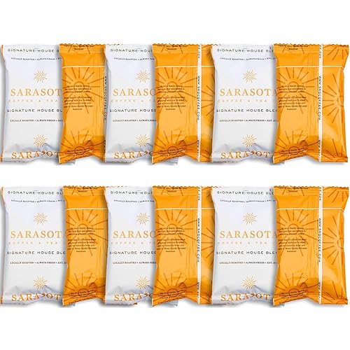 Breakfast Blend Ground Packets - Medium Roast, 2oz Pre-Measured Packs for 8-12 Cup Drip Makers | Low Acid Single-Pot Pouches, Individually Wrapped |