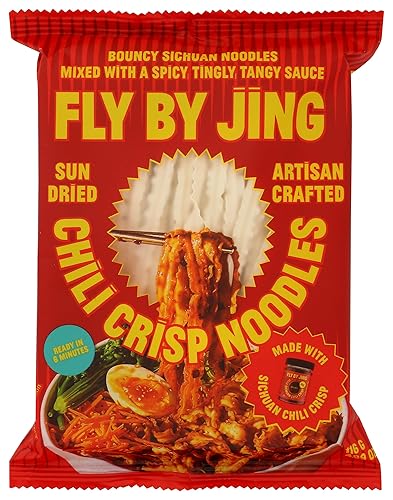Fly By Jing, Chlili Crisp Noodles Multipack, 16.36 Ounce