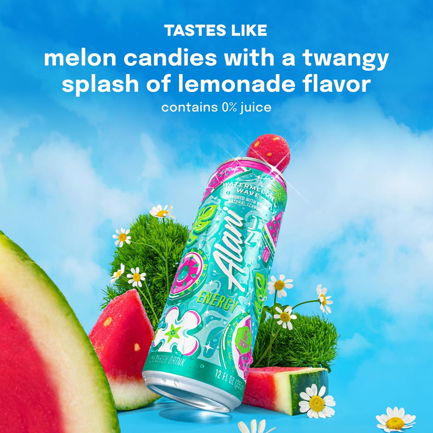 Alani Nu Watermelon Wave Sugar Free Energy Drink (Pack of 12)
