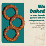 Unique Snacks Sourdough Craft Beer Pretzel Rings, Delicious Homestyle Baked Snack Bag, Vegan, OU Kosher, and Non-GMO Food, No Artificial Flavor, 11