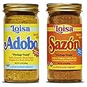 Loisa Adobo + Sazon Duo - USDA Organic, Non-GMO, No-MSG, No Preservatives, No Artificial Coloring, No Artificial Flavors
