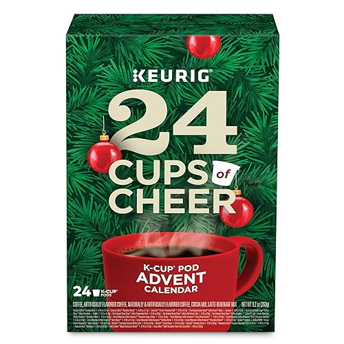 Keurig Advent Calendar Variety Pack, Single Serve K-Cup Pods, 24 Count