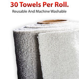 Adam's Polishes Microfiber Towel Roll - 30 Pack Tear-Away Reusable Towels - 12 x 12 (1-Pack)