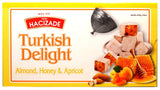 Hacizade Turkish Delight With Apricot, Honey, and Almond, 454g, 1 pound (16 ounce)