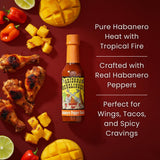 Arizona Gunslinger Habanero Hot Sauce - Made from Fresh Ripened Habanero Peppers and Red Ripened Jalapeño Peppers - Extremely Hot, Thick & Flavorful