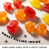 Fruit Filled Hard Candy Assorted 1lb. Bulk Bag, Individually Wrapped Candy for Candy Dishes, Office Bowls, Parties, and Everyday Treats