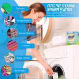 DISSOL Laundry Detergent Sheets Up to 100 Loads -50 Sheets-Hypoallergenic Laundry Soap - Ultra Concentrated, Recyclable- FRESH LINEN -Deep Cleaning