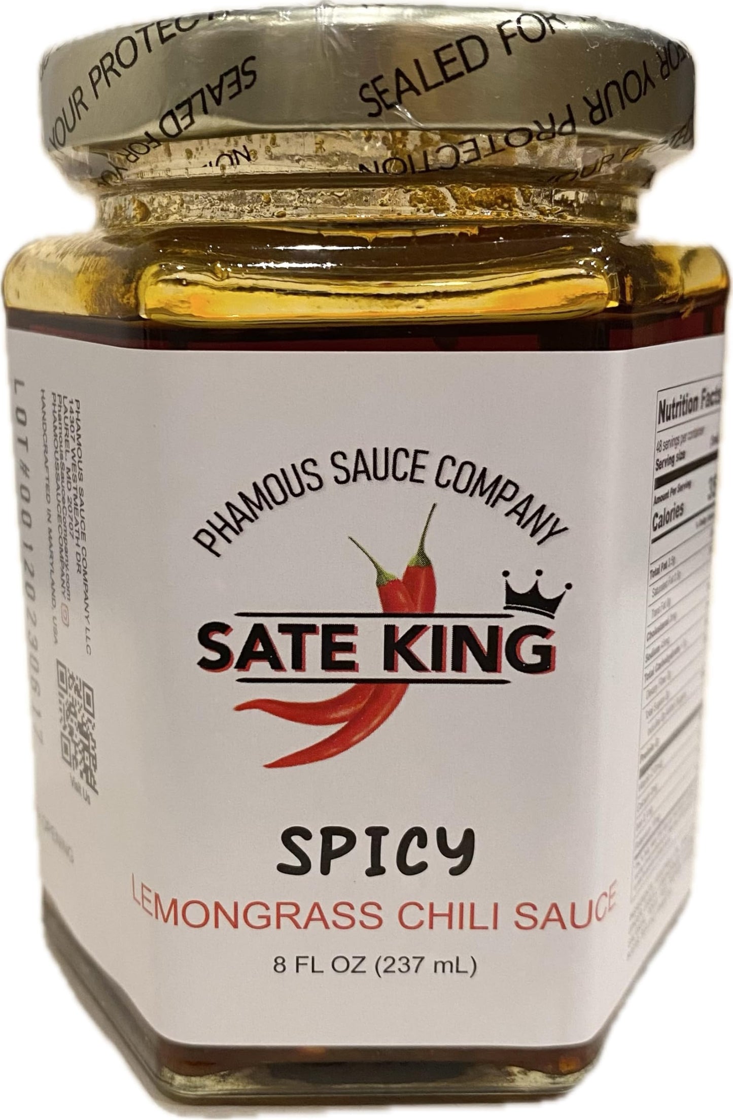 Phamous Sauce Company Lemongrass Chili Sauce (8 FL OZ, Spicy)