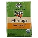 Herbal Cup Ayurveda Moringa Tea, Organic Turmeric, No Caffeine Herbal Teas (16 Count, Pack of 1)