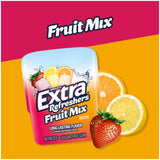 EXTRA Gum Refreshers Fruit Mix Sugar-Free Chewing Gum Bulk, 40 Piece Bottle (Pack of 6)
