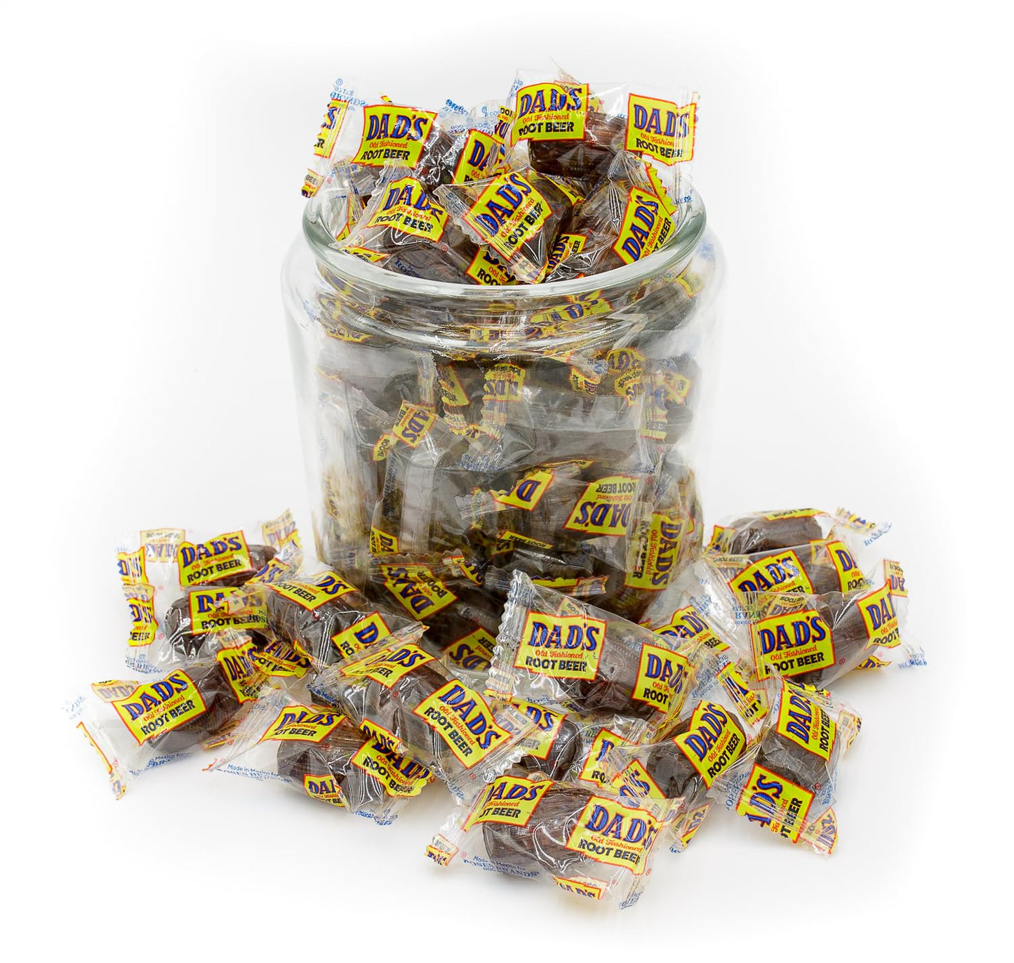 DAD'S ROOT BEER BARRELS Hard Candy 2 lb - Bulk Bag, Old Fashioned, Original Flavor, Individually Wrapped (100 Pieces)