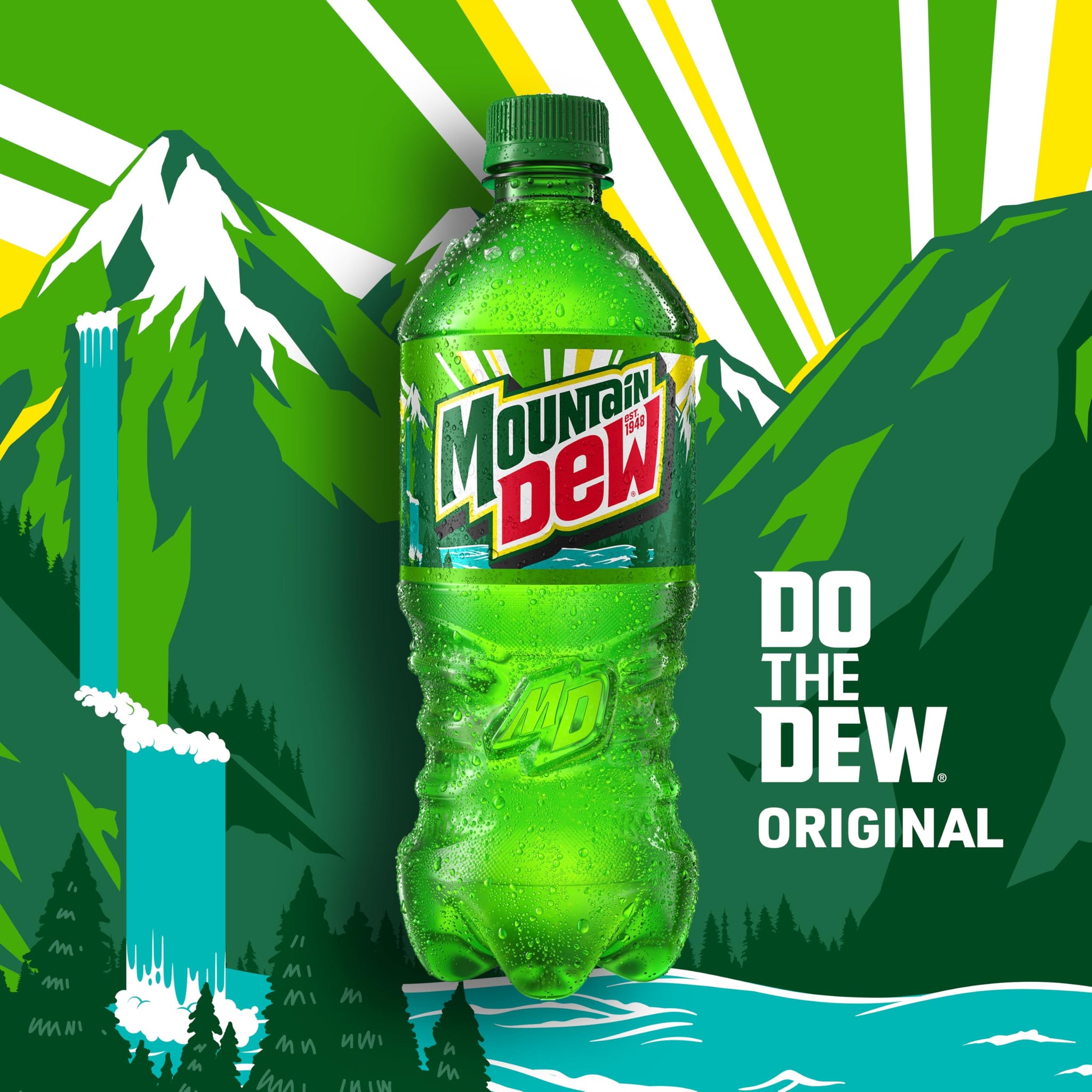 Mountain Dew, 16.9 Fl Oz Bottles, 6 Pack