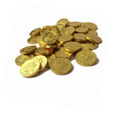 Large Milk Chocolate Gold Coins - 12 Ounce (3/4 LB) (Approximately 45 Pieces)