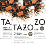 Tazo Vanilla Caramel Chai Teabags, 20 Count (Pack of 3)