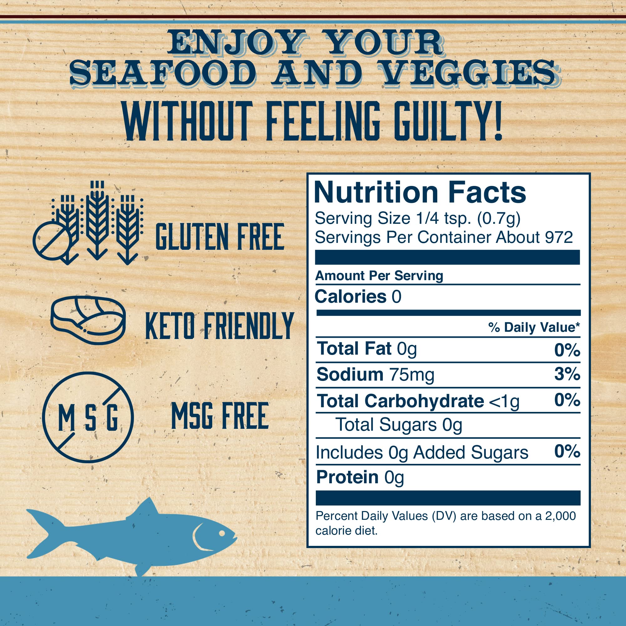 DennyMike’s Fintastic Seafood Seasoning - All-Natural Lemon Pepper & Dill Fish Spice Blend for Grilling, Baking & BBQ - Gluten-Free, Keto & Vegan