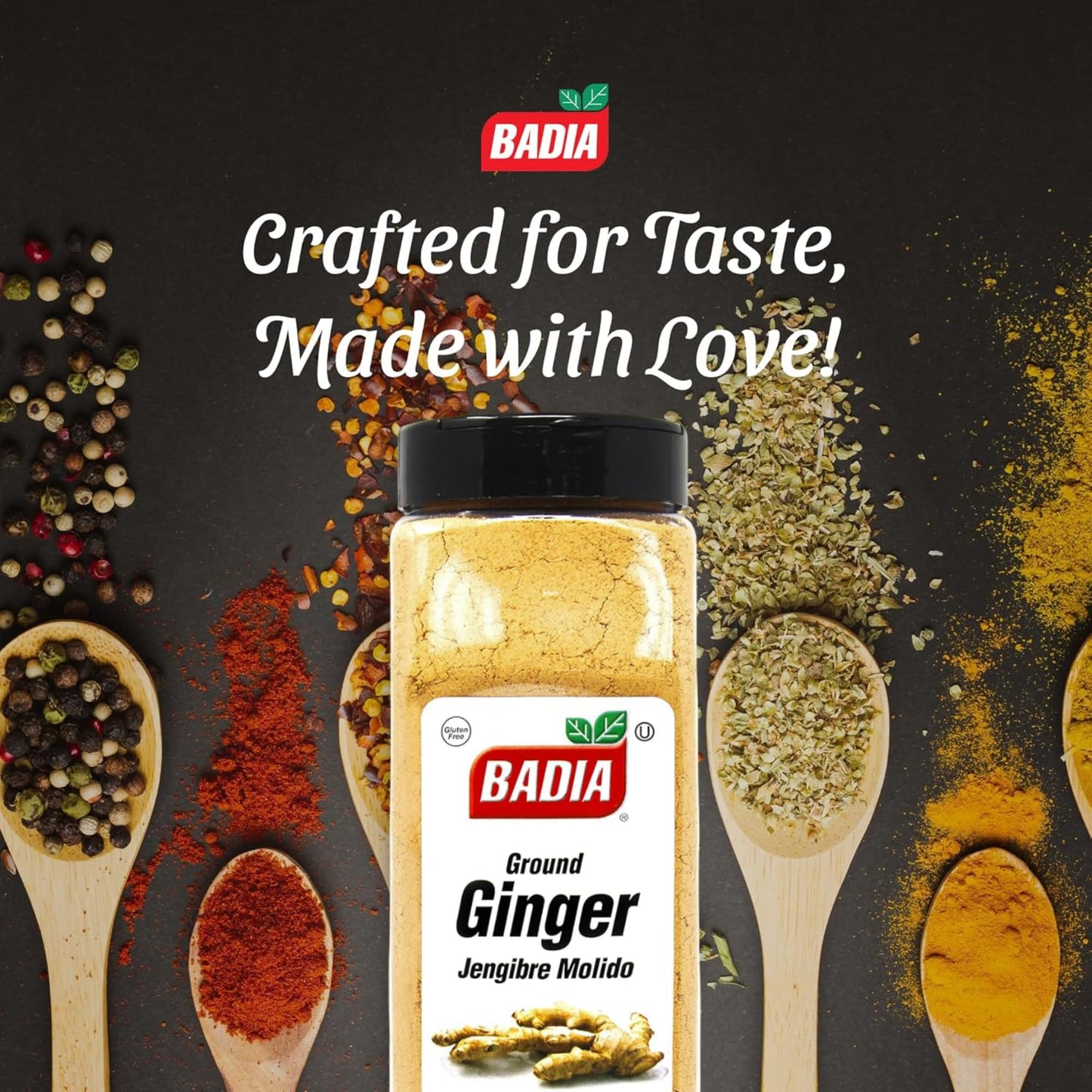 Badia Ground Ginger Powder, 12 oz - Fresh, Aromatic, Ground Ginger Root