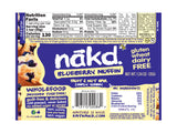Nakd Bar, Blueberry Muffin Raw Fruit and Nuts, Gluten Free, Vegan, 18 Count18