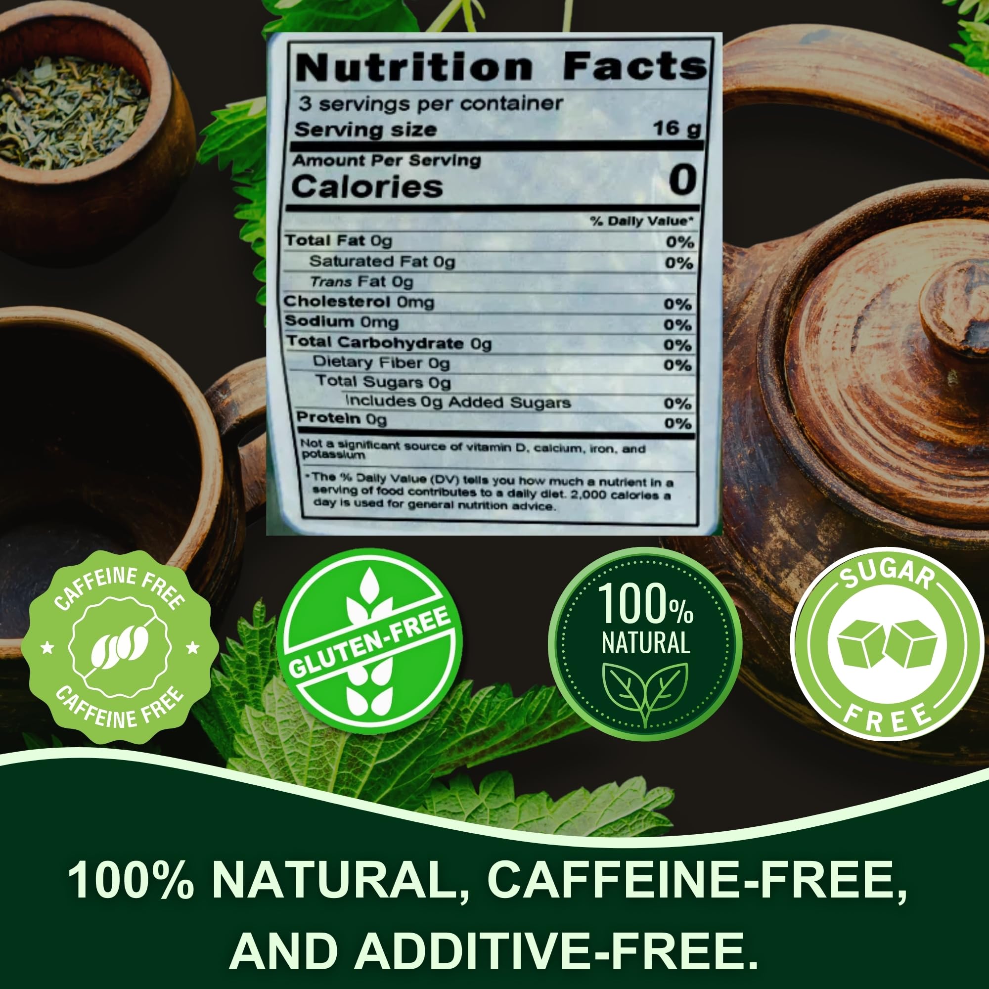 Hanan Emoliente Herbal Tea from Peru 1.8oz (50g) Loose Herbs Boldus (Boldo), Horsetail (Cola de Caballo), Cat's Claw (Una de Gato), Flaxseed (Linaza)