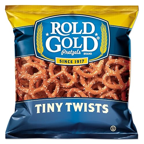 4COU Rold Gold 32430 Tiny Twists Pretzels, 1 oz Bag, 88/Carton (32430 - CT)