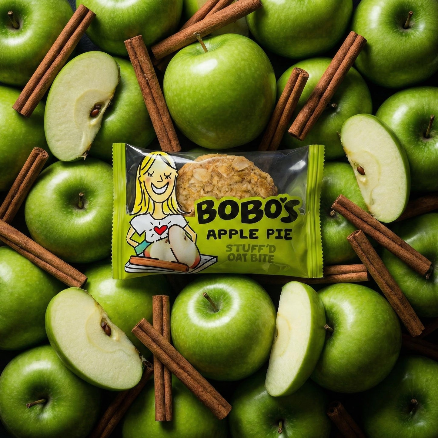 Bobo's Stuff'd Apple Pie Oat Bites, Simple Ingredients, Whole Grain Oats, Plant Based, Non-GMO, Gluten Free Breakfast Bars, Healthy Snacks for Adults