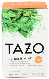 Tazo Refresh Mint Herbal Tea Filterbags (20 count)