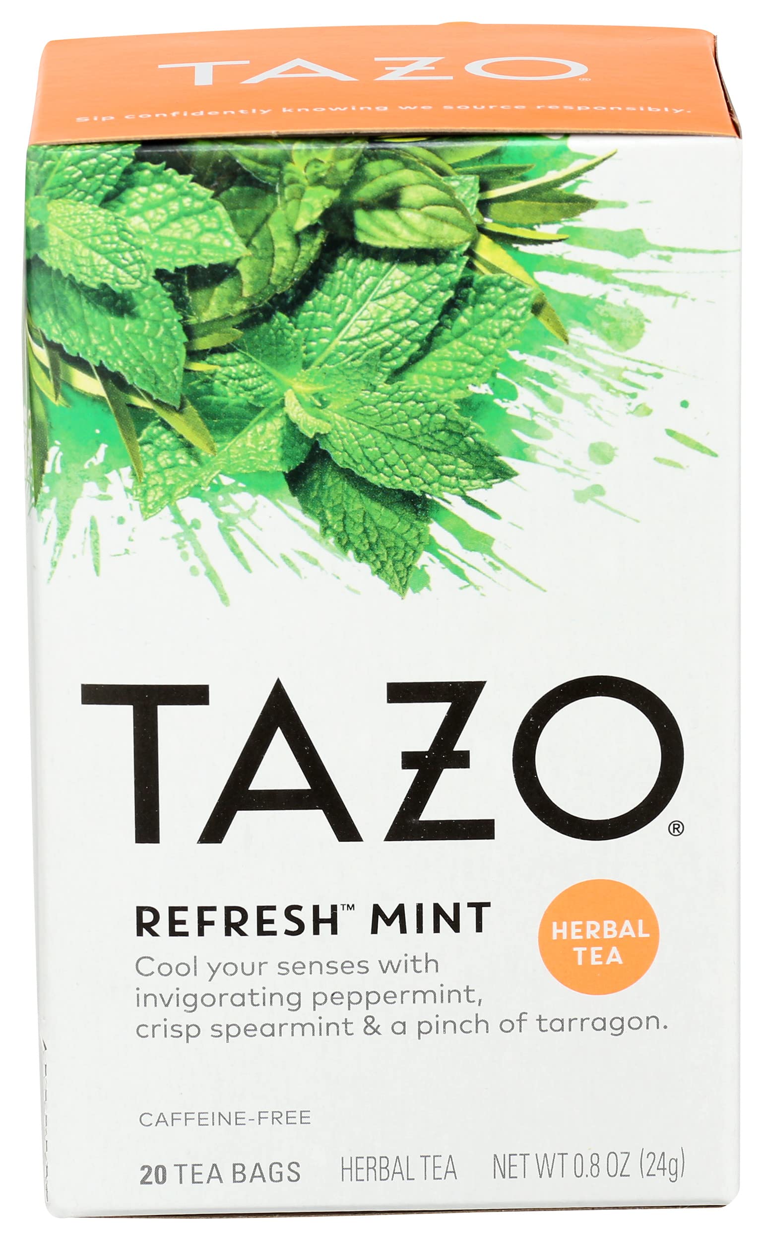 Tazo Refresh Mint Herbal Tea Filterbags (20 count)