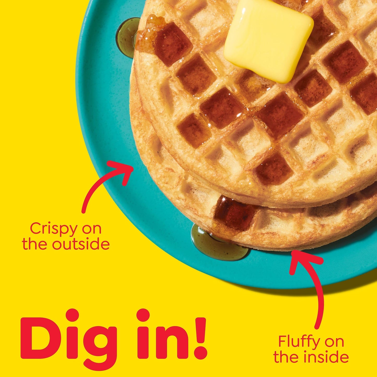 Eggo Frozen Waffles, Frozen Breakfast, Breakfast Food, Family Pack, Buttermilk, 29.6oz Box (24 Waffles)