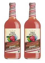 Tres Agaves Organic Strawberry Margarita & Daiquiri Mix - Real Strawberry Purée, Agave Nectar & Lime Juice - All-Natural, Non-GMO, Gluten-Free, Vegan