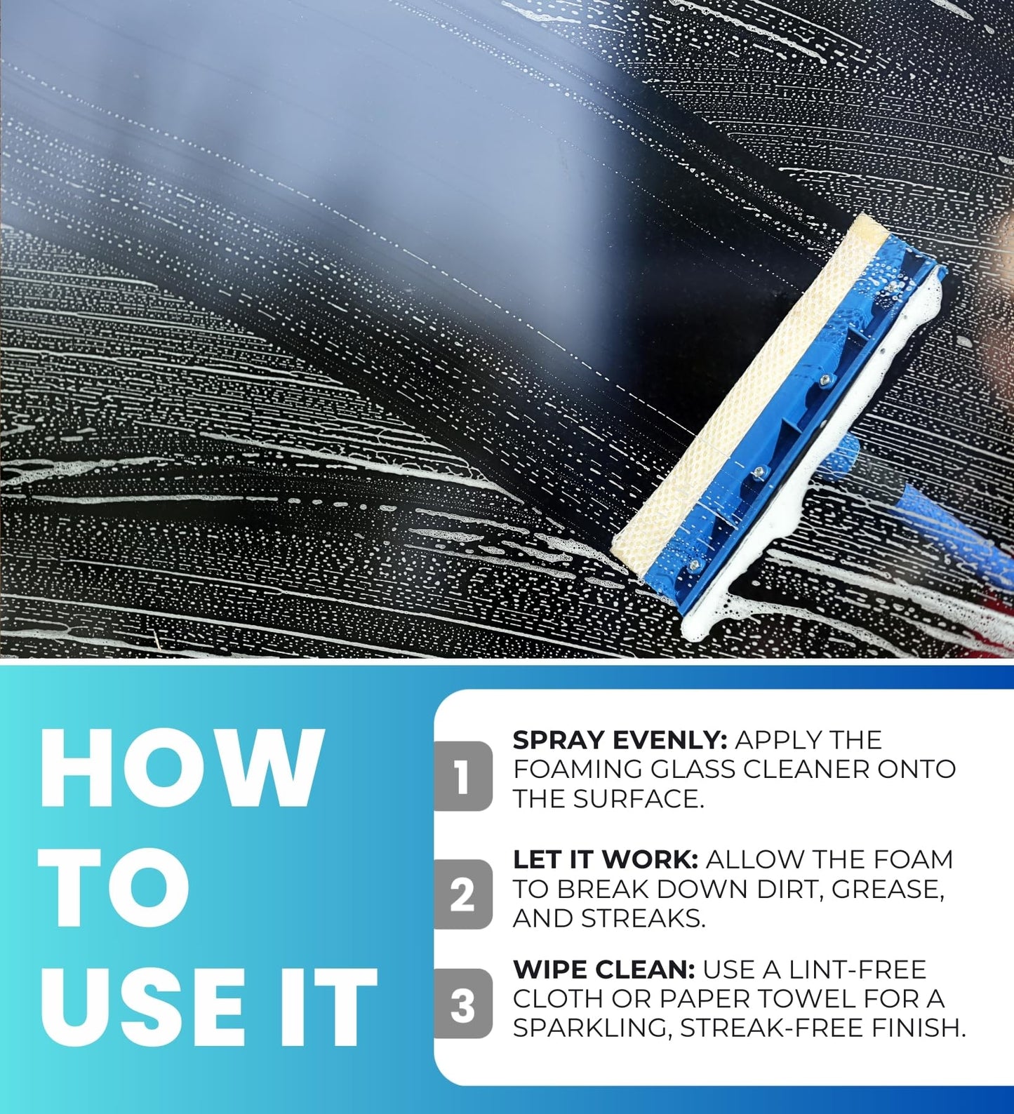 Sprayway Glass Cleaner Spray 19 oz Bundle with Pair of Gloves - Sprayway Window, Mirror and Shower Glass Cleaner - Streak-Free Shine - (4 Items)