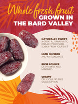 Natural Delights Dates - Large & Plump, Non-GMO Verified, Good Source of Fiber, Naturally Sweet Fruit Snack, Perfect for On-the-Go - Medjool Dates