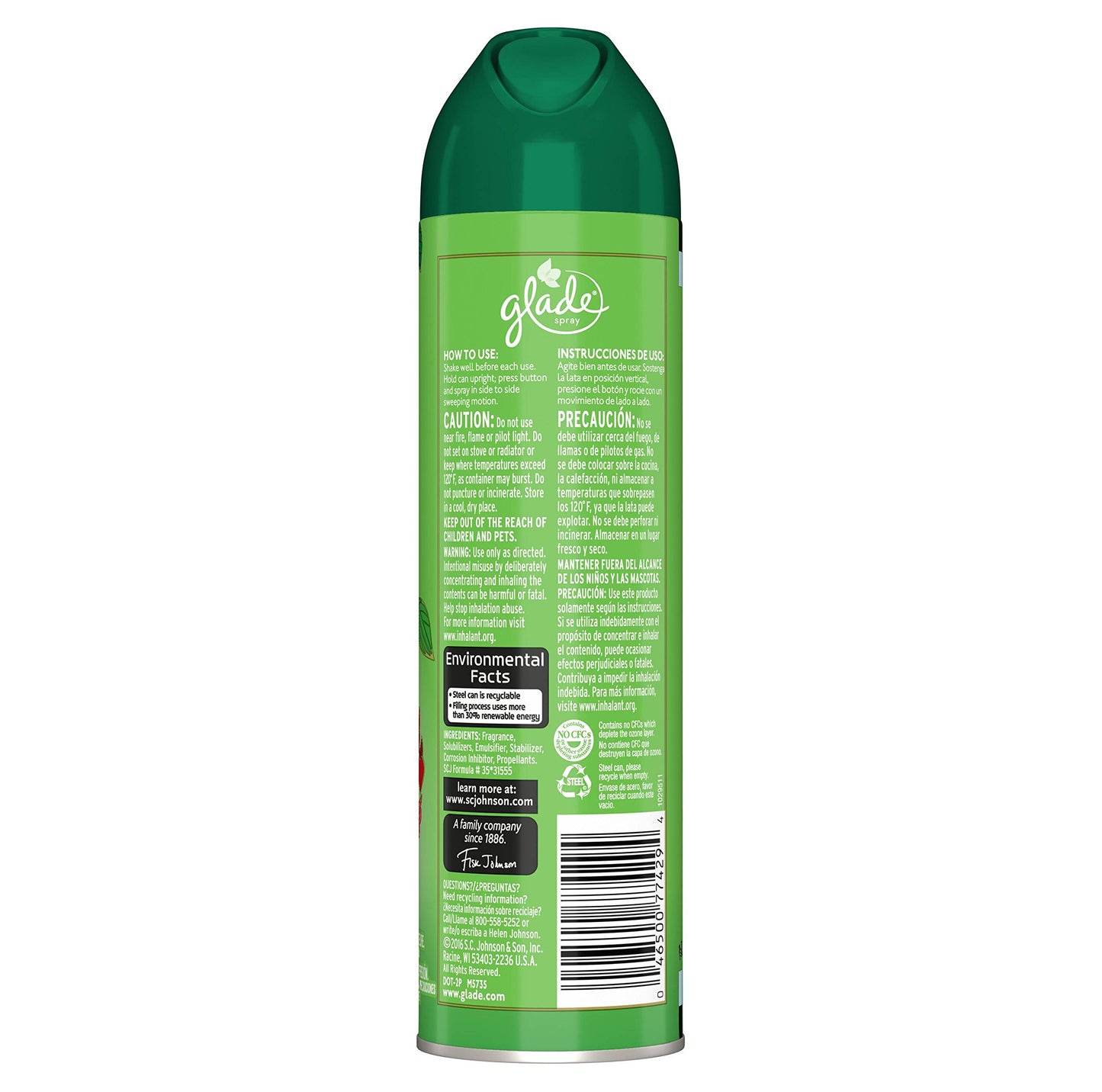 Glade 1452 Air Freshener Spray, 5